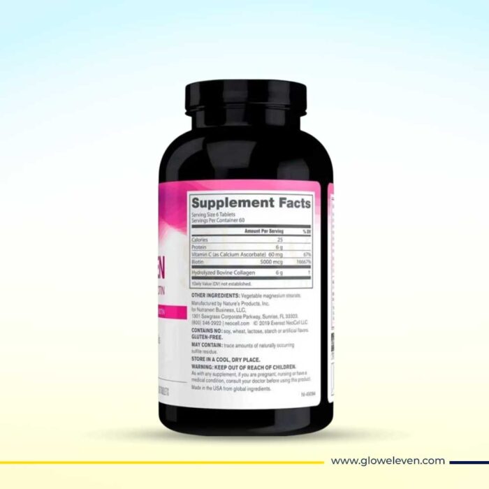 NeoCell Super Collagen + Vitamin C & Biotin 180 Tablets - Image 2