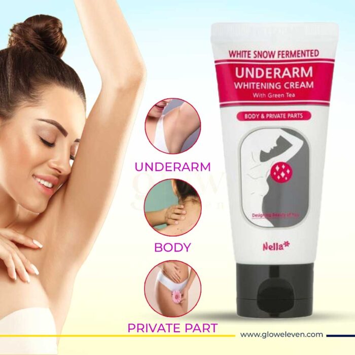 Nella White Snow Fermented Underarm Whitening Cream with Green Tea- 50ml - Image 1