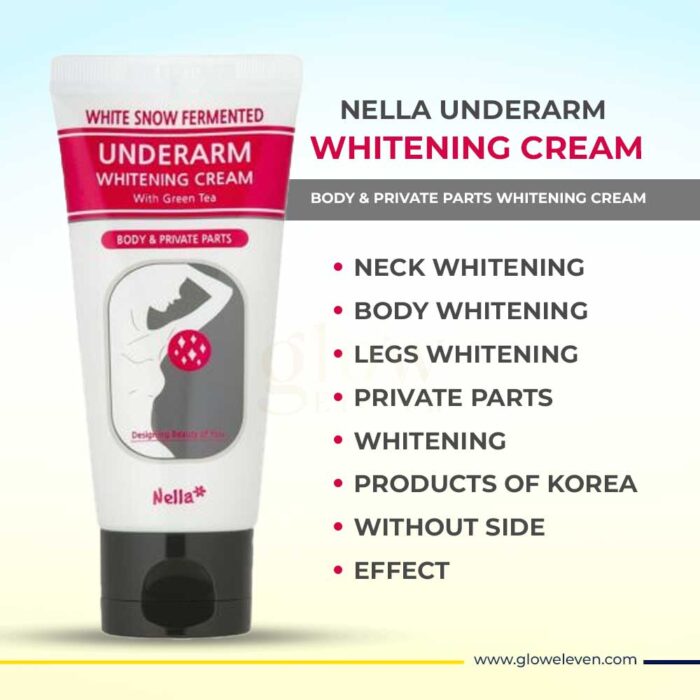 Nella White Snow Fermented Underarm Whitening Cream with Green Tea- 50ml - Image 2