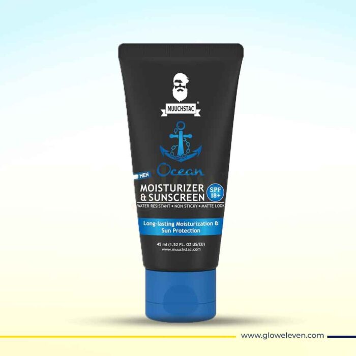 Muuchstac Ocean Matte Moisturizer SPF 18+ (45ml) - 2-in-1 Hydration & Sun Protection for Men - Image 1
